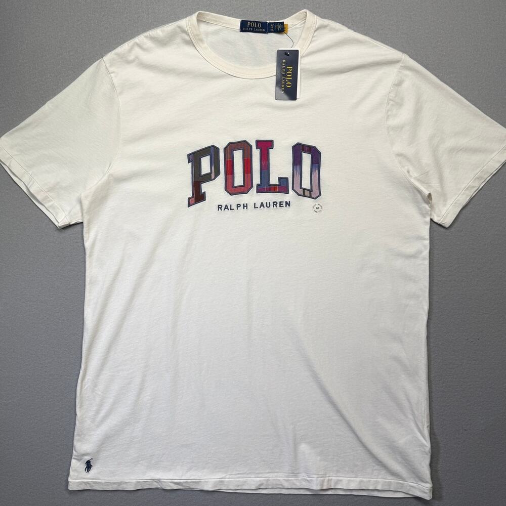 Polo Ralph Lauren Men's Big & Tall Plaid-Logo Jersey T-Shirt XLT $80